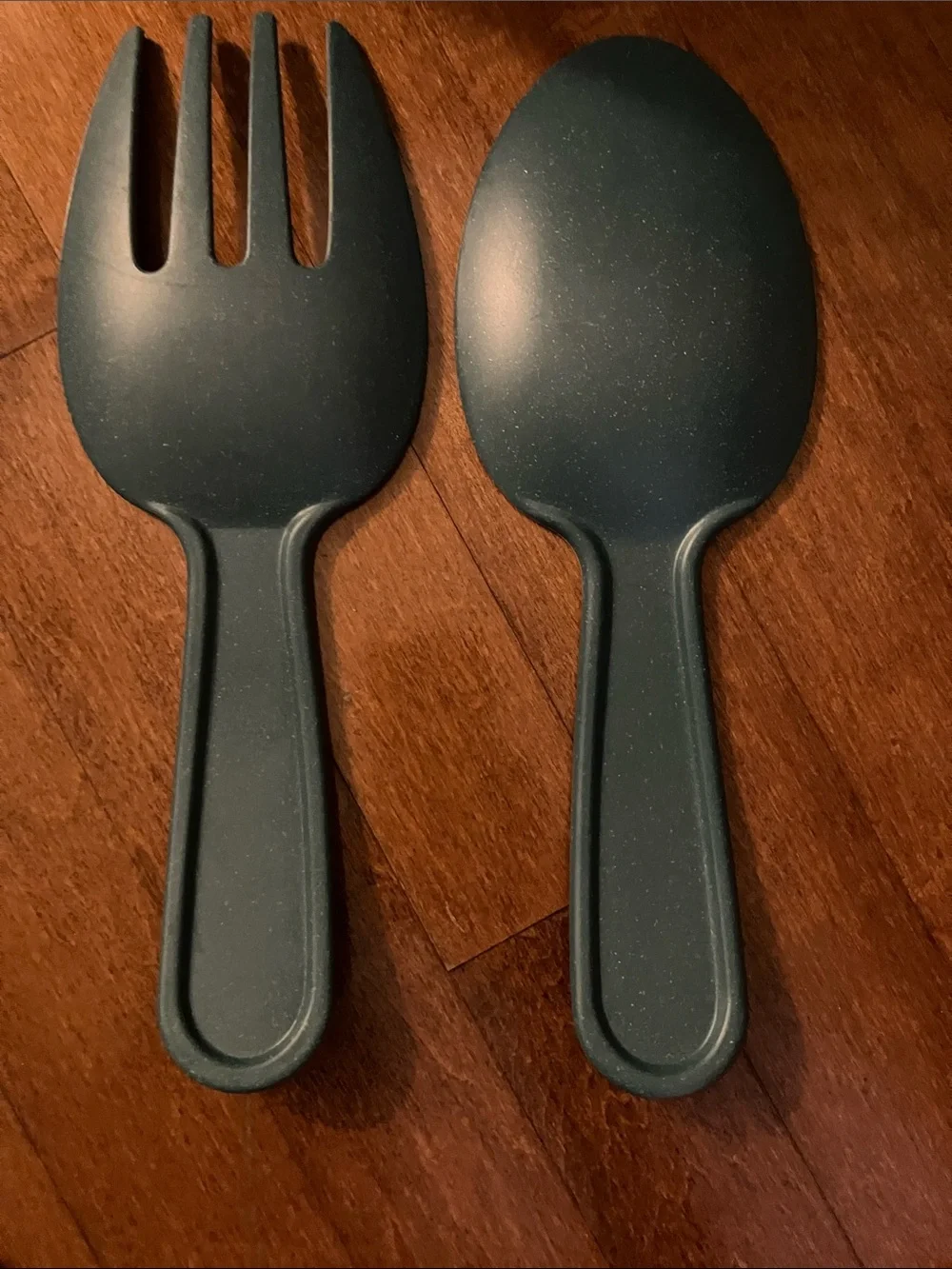 Green Eco-Friendly Serving Spoon and Fork Set